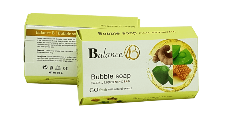 สบู่หน้าใส ไร้สิว Balance B “Bubble Soap 4 in 1 “